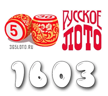 Русское лото тираж 1603